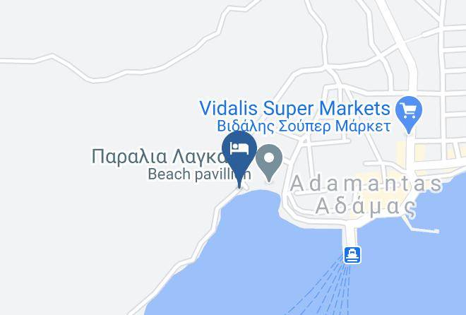 Lagada Beach Adamas Milos Griekenland Map