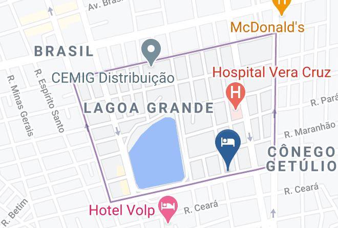 Patos De Minas - Paradise Hotel Maps
