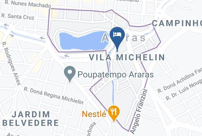 Araras - Lagoa Serena Flat Hotel Maps