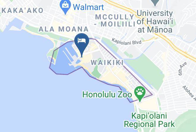 Honolulu - Lagoon Tower By Hilton Grand Vacations Club Maps