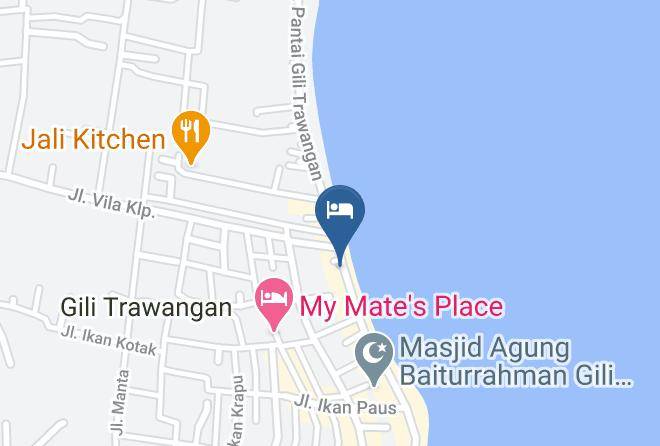 North Lombok Regency - Laguna Gili Beach Resort Maps