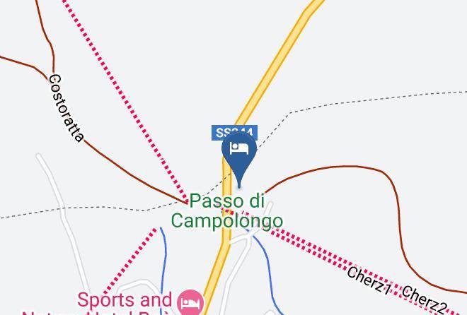 Belluno - Laguscei Dolomites Mountain Hotel Maps