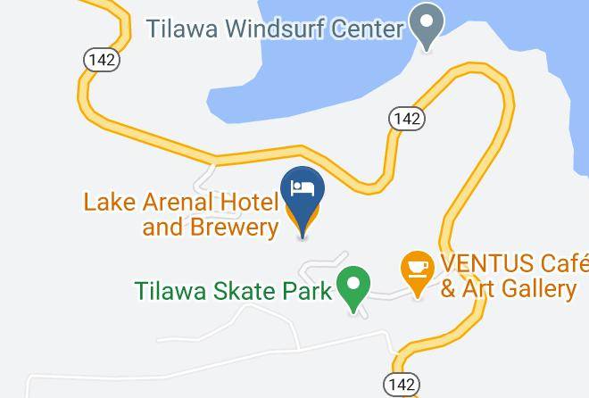 Tilaran - Lake Arenal Hotel And Brewery Maps