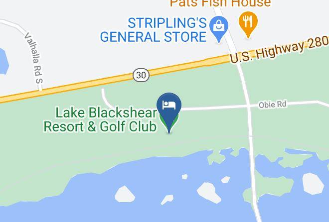 Lake Blackshear Resort & Golf Club Map