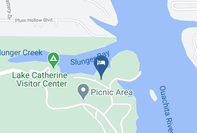 Lake Catherine State Park Cabin 12 Map