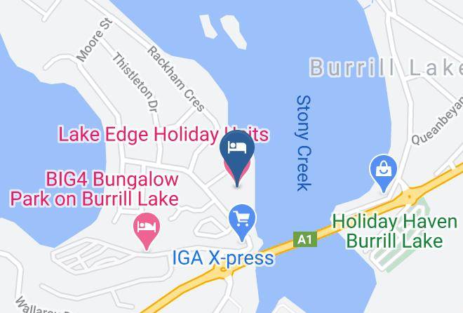 Lake Edge Holiday Units Map