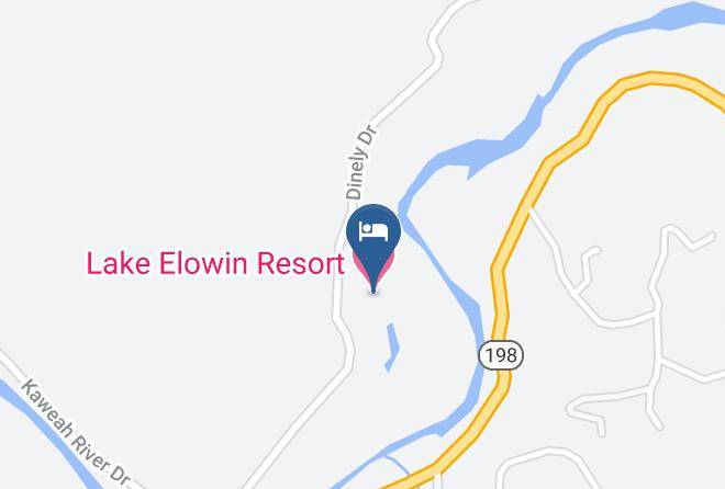 Tulare - Lake Elowin Resort Maps