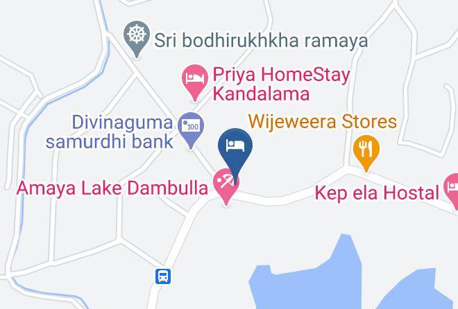 Kandy - Lake Front Resort Maps