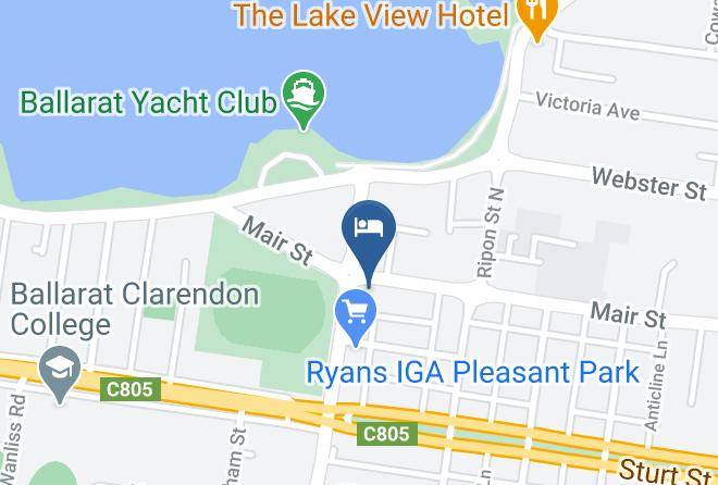 Ballarat - Lake Inn Ballarat Maps