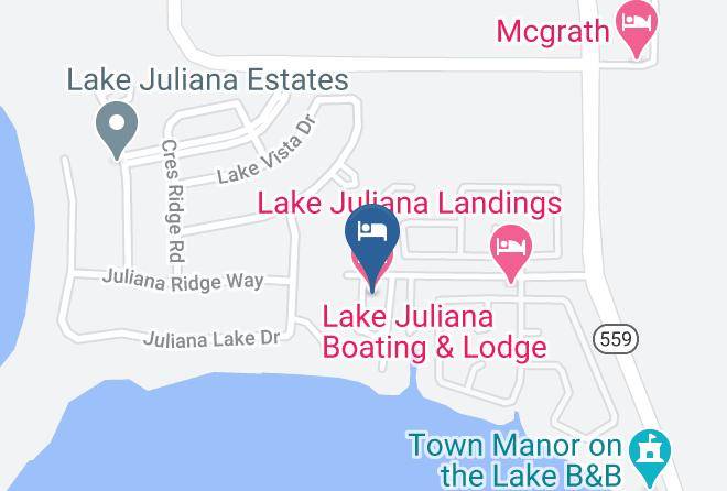 Polk - Lake Juliana Boating & Lodge Maps