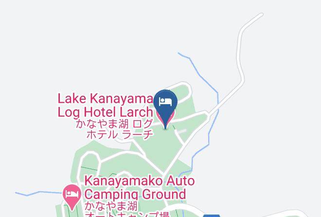Minamifurano Townsorachi District - Lake Kanayama Log Hotel Larch Maps
