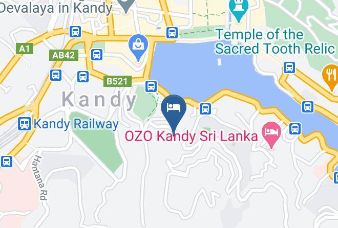 Kandy - Lake Kandyan Maps