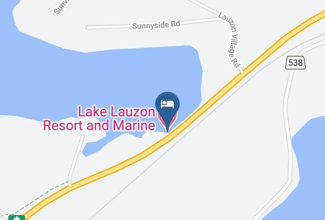Lake Lauzon Resort And Marine Map