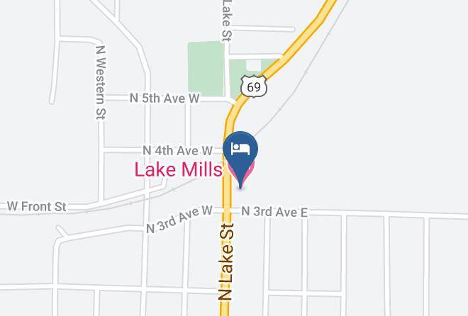 Winnebago - Lake Mills Motel Maps