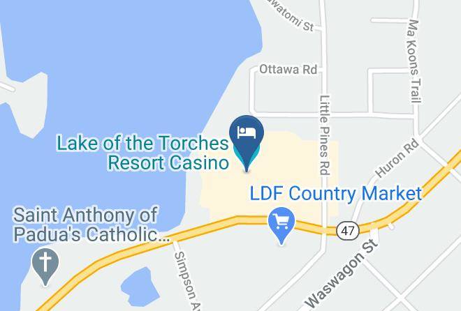 Vilas - Lake Of The Torches Resort Casino Maps