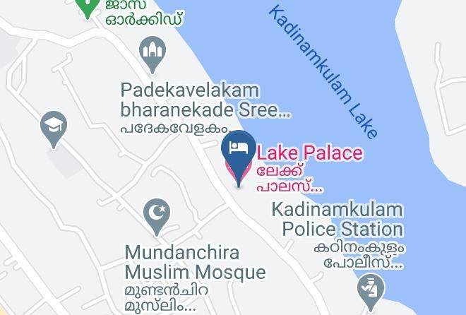 Trivandrum - Lake Palace Hotel Maps
