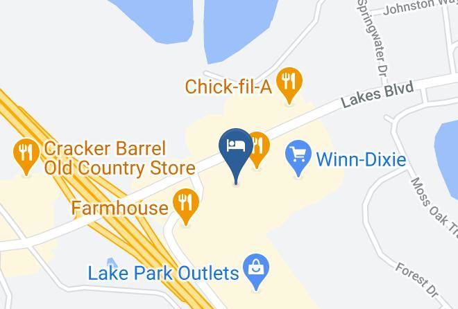 Lowndes - Lake Park Inn Express Maps