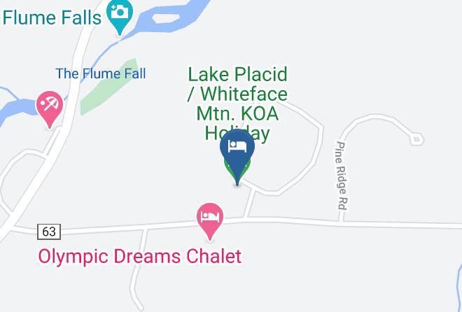 Essex - Lake Placid Whiteface Mtn Koa Holiday Maps