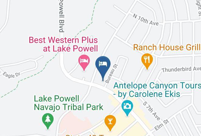Coconino - Lake Powell Canyon Inn Page Maps