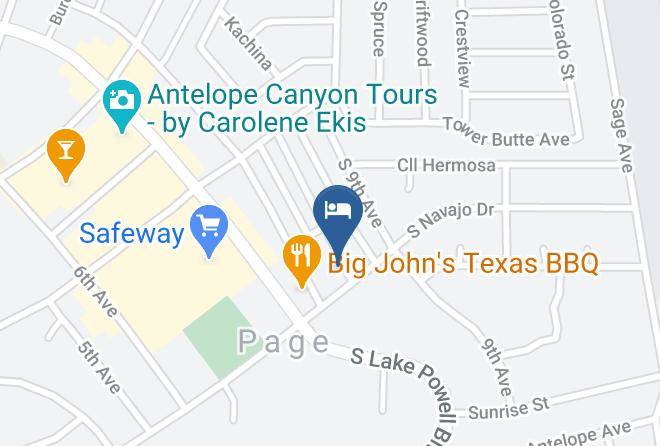 Coconino - Lake Powell Motel Maps
