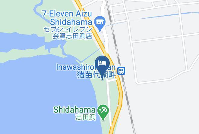 Inawashiro Townyama District - Lake Side Banko Maps