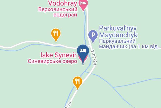 Mizhhirya Raion - Lake Synevir Maps