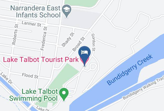 Lake Talbot Tourist Park Map