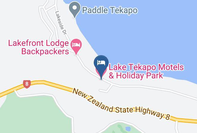 Mackenzie - Lake Tekapo Motels & Holiday Park Maps