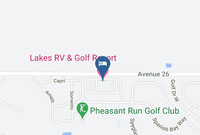 Madera - Lakes Rv & Golf Resort Maps
