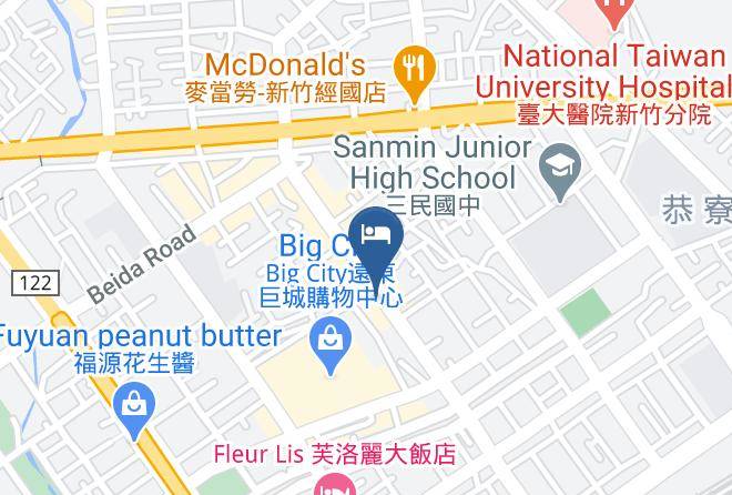 Lakeshore Hotel Hsinchu Metropolis Map