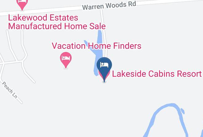 Lakeside Cabins Resort Map