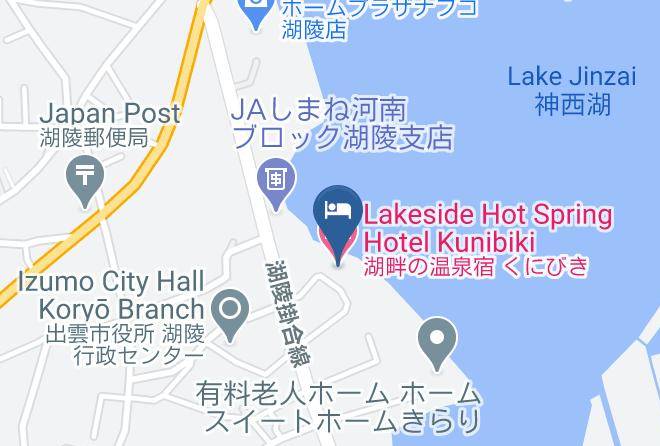 Izumo City - Lakeside Hot Spring Hotel Kunibiki Maps