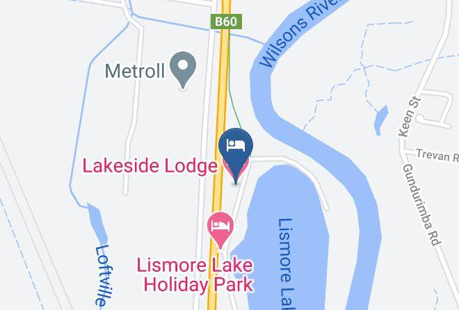 Lismore - Lakeside Lodge Motel Maps
