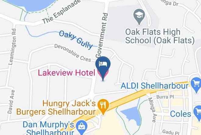 Shellharbour - Lakeview Hotel Motel Maps