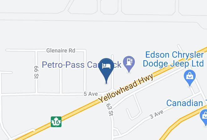 Lakeview Inns & Suites Edson Airport West Map