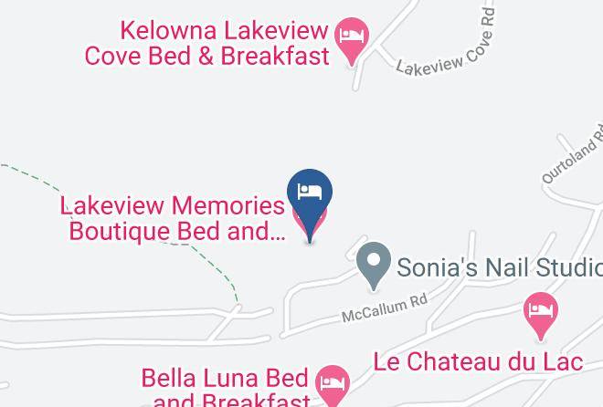 Central Okanagan - Lakeview Memories Boutique Bed And Breakfast Maps