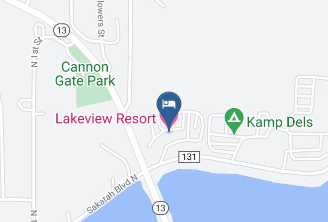 Lakeview Resort Map