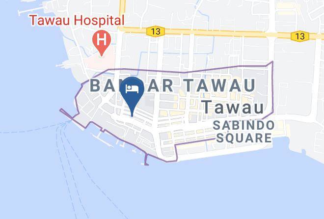 Bahagian Tawau - Laksamana Hotel Maps