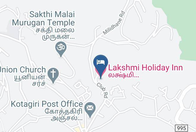 Kotagiri - Lakshmi Holiday Inn Maps