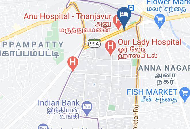 Thanjavur - Lakshmi Hotel Maps