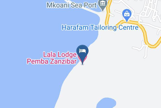 Lala Lodge Pemba Zanzibar Map