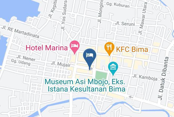 Kota Bima - Lambitu Hotel Maps