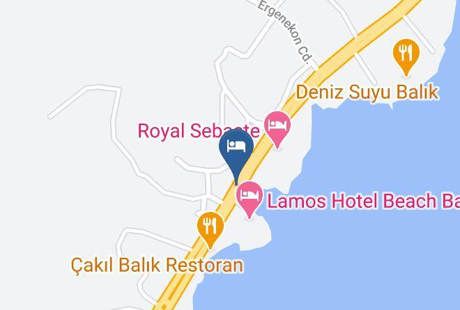 Kumkuyu - Lamos Hotel Beach Bar Maps