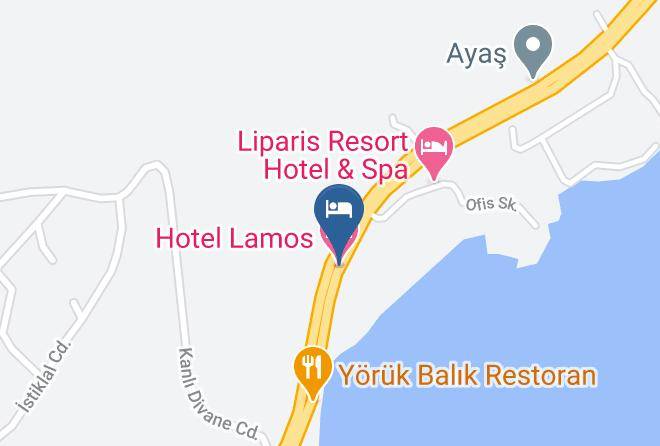 Kumkuyu - Hotel Lamos Maps