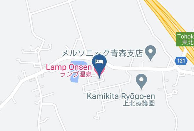 Tohoku Townkamikita District - Lamp Onsen Maps