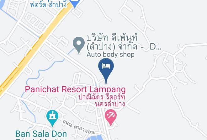 Amphoe Mueang Lampang - Lampang Bouteak Resort Maps