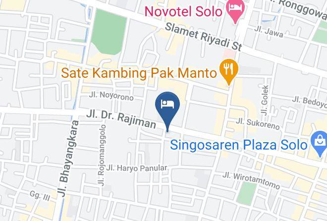 Surakarta - Lampion Hotel Solo Maps