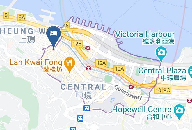 Central Western District - Lan Kwai Fong Hotel Kau U Fong Maps