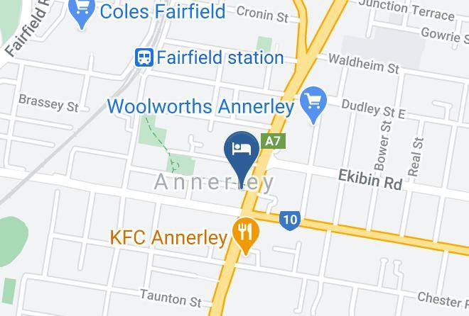 Lancaster Court Motel Map