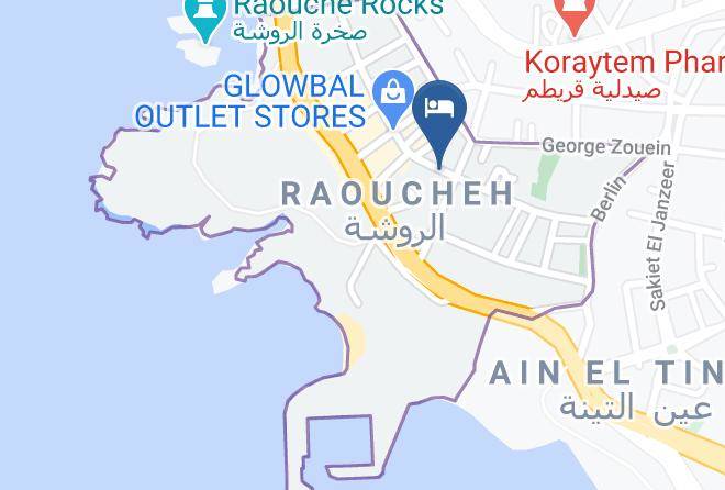 Beyrouth - Lancaster Raouche Hotel Maps